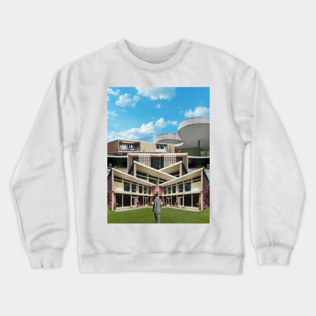 The Midcentury Architect Crewneck Sweatshirt by leafandpetaldesign